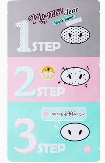 Holika Holika Pig Nose Clear Black Head Cerotti Nasali Anti Punti Neri 3 Step Kit 30 g